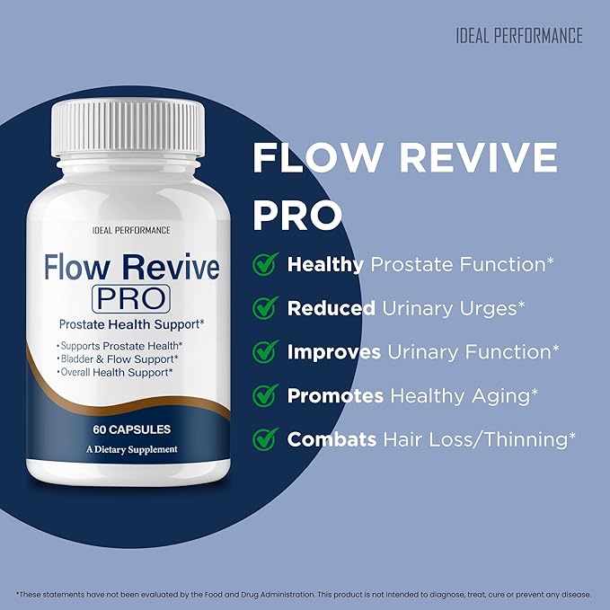 Flow Revive Pills FlowRevive Supplement Flow Revive Prostate Supplement Capsules - Maximum Strength Daily Wellness &amp Comfort All Natural FlowRevive Pro Health &amp Wellness Reviews (2 Pack)