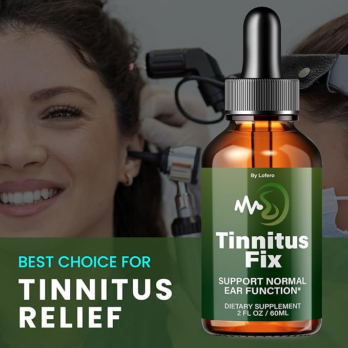 (3 Pack) Tinnitus Fix Drops TinnitusFix Liquid Supplement Premium Ear Support Formula Natural Comfort Relief Vitamins Ringing Ears Health Beauty Wellness Inner Balance Hearing Care Clarity (6 oz)