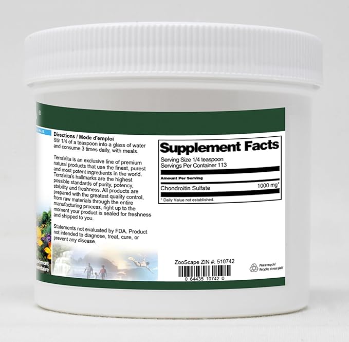 Terravita Chondroitin Sulfate Powder (4 oz ZIN: 510742) - 3 Pack