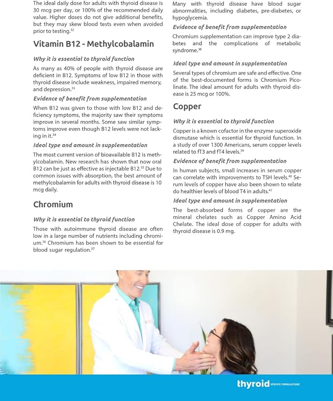 Thyroid Daily - The First Nutrient Complete Multi Designed for Optimal Thyroid Health. Thyroid Daily is Iodine Free w/ 19 Thyroid Daily Essential Nutrients for Thyroid Support.