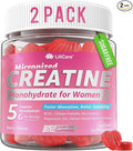 Creatine for Women Gummies Micronized Creatine Monohydrate + Myo-Inositol Collagen Peptides BCAAs Hyaluronic Acid Vitamin B6 B12 Zinc for Enërgy Föcus Hörmonal Balance Sugar Free 120 Counts