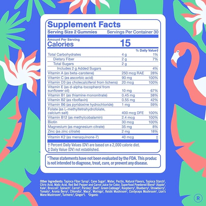 FIRST DAY Multivitamin for Women - Daily Womens Multivitamin Gummies - Vitamin A C D E B12 Magnesium Zinc Biotin – Vegan Gluten Free Womens Vitamins - Hair Growth Skin Energy – 30 Day Supply