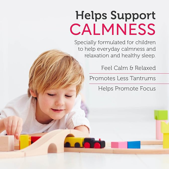 Zahler ChildCalm Kosher Fruit Punch Chewable Magnesium for Kids - Natural Calm Mood Support and Relaxation - Calming Kids Magnesium Supplement Childrens Magnesium (2 Pack)