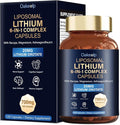 Liposomal Lithium Orotate 20MG Capsules - Complex Magnesium GlycinateLions Mane Bacopa Phosphatidylserine &amp Ashwagandha for Mood &amp Immune Support Digestive System Support