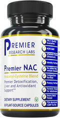 Premier Research Labs Premier NAC - NAC Supplement N-Acetyl Cysteine N-Acetyl-L-Cysteine Liver &amp Immune Support 300mg NAC Per Capsule - 60 Vegetarian Capsules