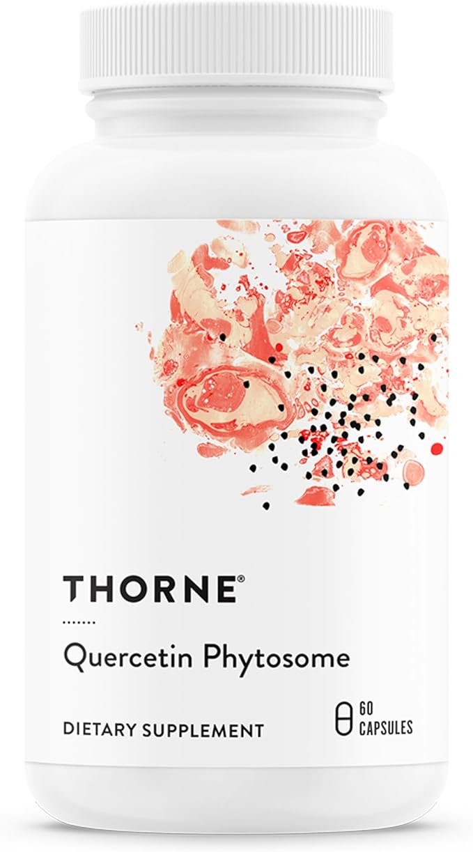 THORNE - Quercetin Phytosome - Antioxidant Supplement for Immune Health Respiratory Support &amp Seasonal Allergy Relief* - Third-Party Certified - Gluten Dairy &amp Soy-Free - 60 Capsules