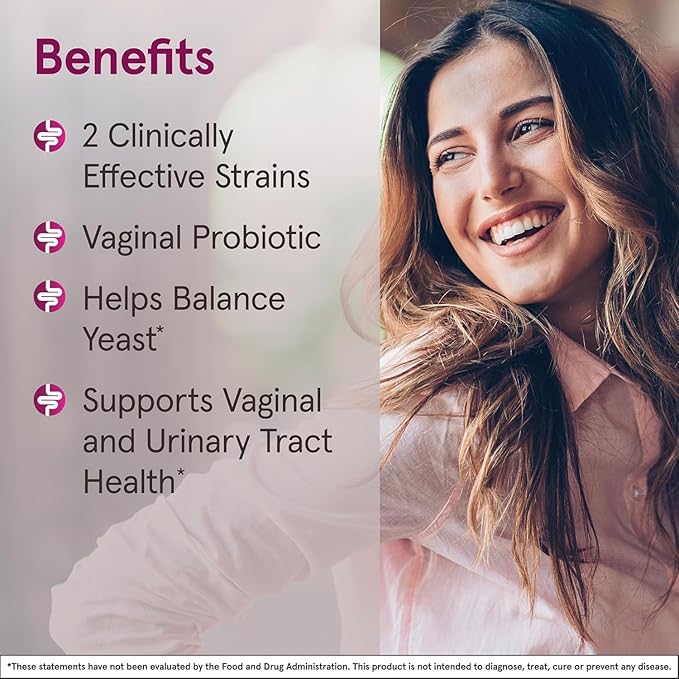 Jarrow Formulas Fem-Dophilus - 1 Billion Organisms Per Serving - 60 Veggie Capsules - Women’s Probiotic - Urinary Tract Health - Up to 60 Servings (Pack of 2)