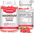 200MG Magnesium Glycinate Gummies High Absorption Magnesium Glycinate Supplements for Relaxation Raspberry Flavor 2 Pack 120 Count