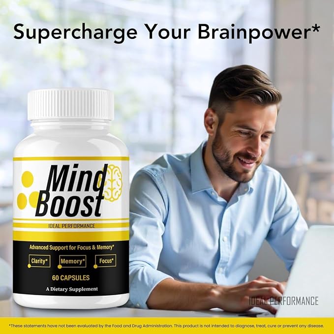 IDEAL PERFORMANCE Mind Boost Capsules MindBoost Pills Reviews (3 Pack)