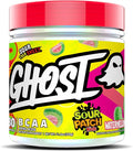 GHOST BCAA Powder Amino Acids Supplement Sour Patch Kids Watermelon - 30 Servings - Sugar-Free Intra Post &amp Pre Workout Amino Powder &amp Recovery Drink 7G BCAA