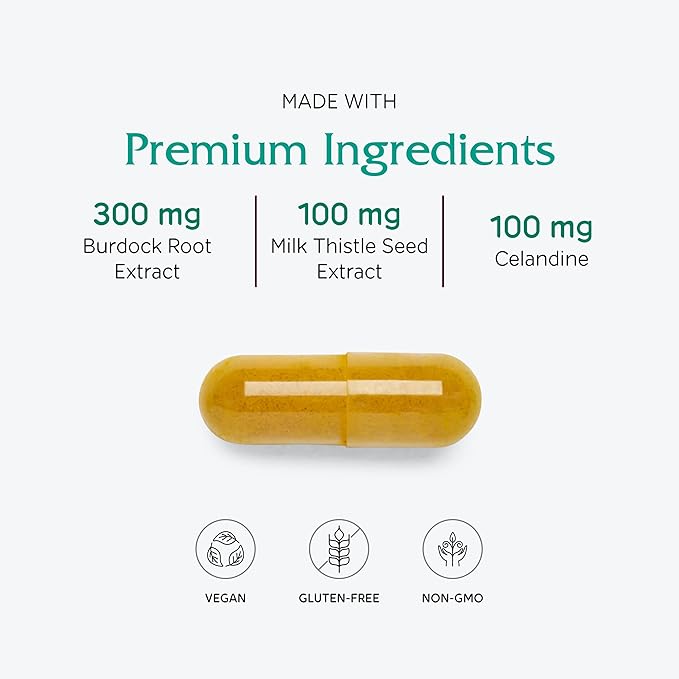 Vitanica Hepafem Liver Cleansing Support Vegan/Vegetarian 60 Capsules
