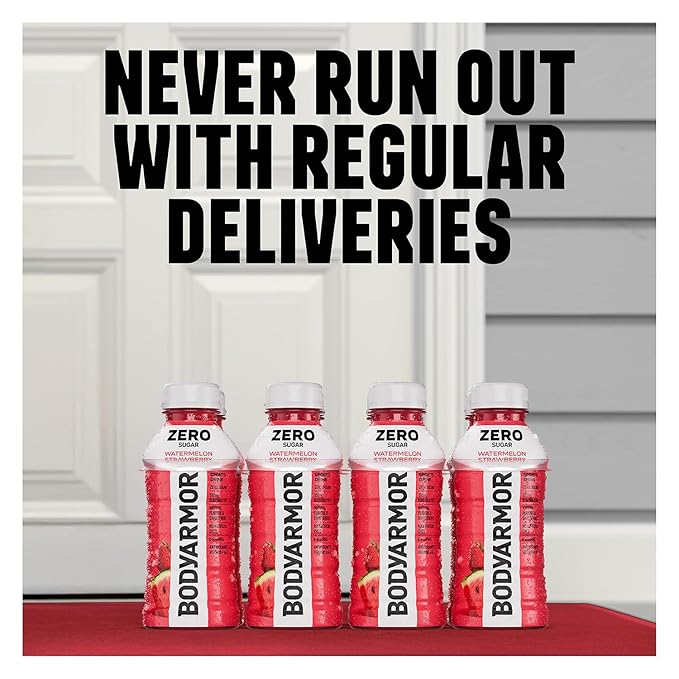 BODYARMOR ZERO Sugar Fruit Punch Sugar Free Sports Drink - Low-Calorie Hydration - Natural Flavors with Potassium Packed Electrolytes Antioxidants and B-vitamins 28 fl oz (Pack of 15)