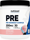 Nutricost Pre-Workout Powder (Cotton Candy) 30 Servings - GMO-Free Gluten-Free Vegetarian