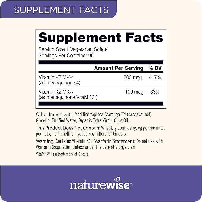 NatureWise Curcumin Turmeric 2250mg with BioPerine &amp Vegan Vitamin K2 MK-7 100mcg and MK4 500mcg - 180 Count &amp 90 Softgels