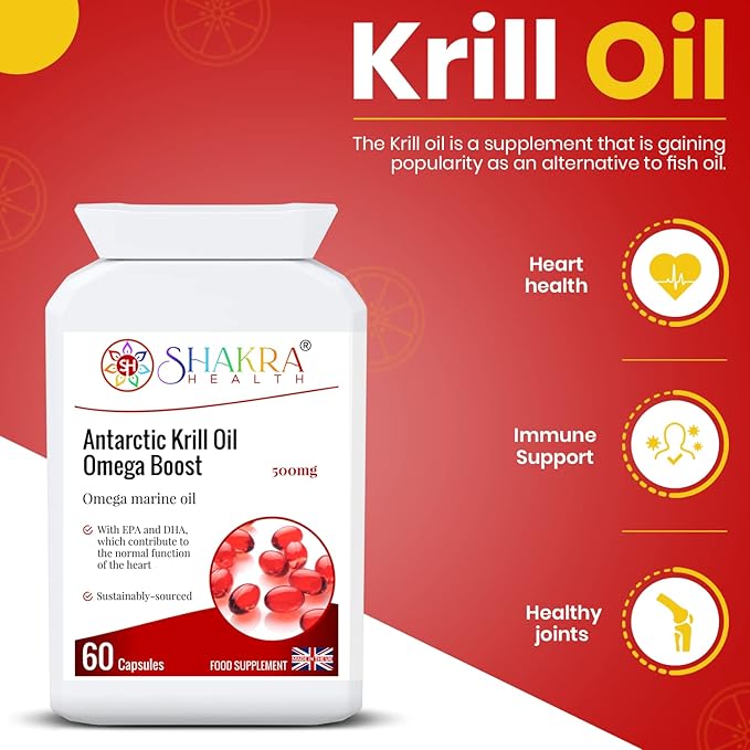 Antarctic Krill Oil Omega Boost - Spirituality Science &amp Supplements by Shakra Health