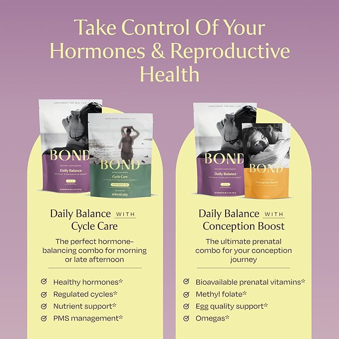 BOND Prenatal Vitamin Drink Mix for Women with Iron Supports Hormone Balance Folate &amp B12 for Energy &amp Calm Mood Plant-Based Omega-3 for Cognitive Support Magnesium D3 B6 NAC 20 Travel