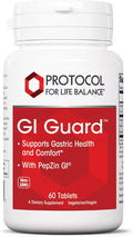 PROTOCOL FOR LIFE BALANCE GI Guard - for Gastric Health &amp Comfort - with PepZin GI - for Digestive Gut Health - Non-GMO &amp Vegan - 60 Tablets