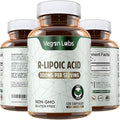 Vegan Labs R-Lipoic Acid 300MG 120 Vegan Capsules- Supports Cellular Energy and Antioxidant Protection- Gluten Free Non-GMO Stabilized R-ALA Supplement- 4 Month Supply