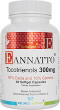 Wellness Extract Eannatto Tocotrienols Vitamin E Supplements Tocopherol Free Supports Immune Health Non-GMO Gluten Free &amp Antioxidant (300MG 60 Softgels)
