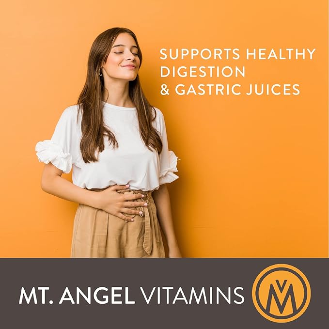 Mt. Angel Vitamins - Hydrochloric Acid Betaine Supports Healthy Digestion &amp Gastric Juices (100 Vegetarian Chlorocaps)