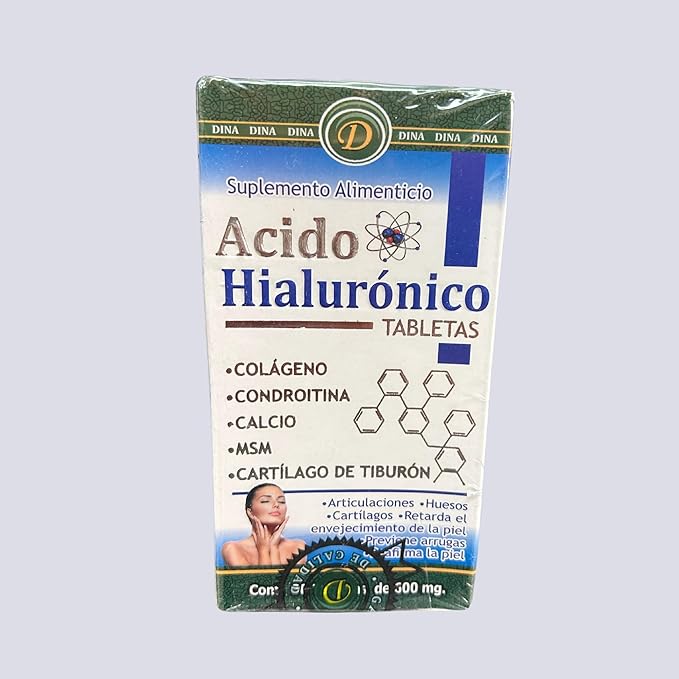 DI Hyaluronic Acid (Ácido Hialuronico) 30 Tabs 500 mg Dietary Supplement