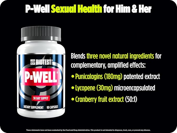 Biotest P-Well Sexual Health for Him &amp Her - 30 Servings