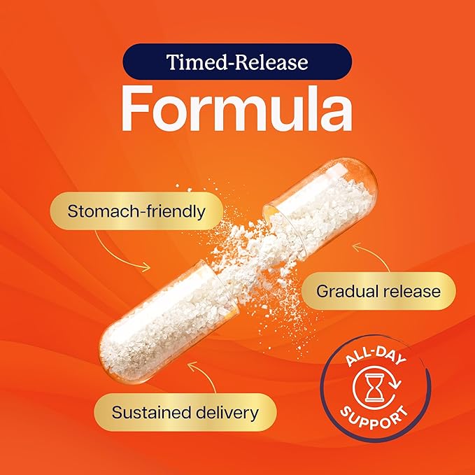 Purely Holistic Vitamin C 1000mg 365 Capsules 12 Month Supply 2 Stage Timed Release with Ascorbic Acid Rosehip &amp Acerola Cherry Bioflavonoid Immune System Support Vegan