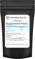 Prescribed For Life Threonine Powder (Assay: &gt 99%) L Threonine Essential Amino Acids Supplement Vegan Gluten Free Non GMO (12oz / 340g)