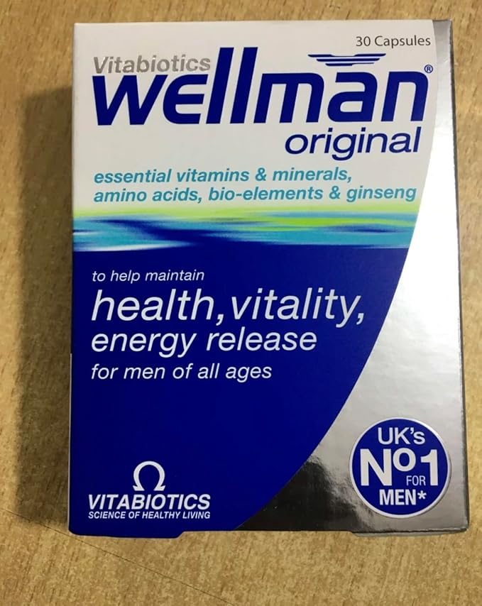 UK's Wellman Original Tablets | 28 Nutrients - Contributes to Energy Release (Pack of 1)