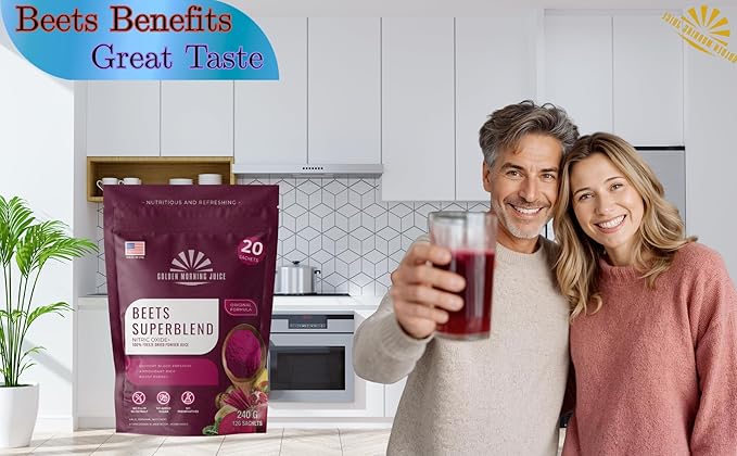 Beets Superfoods Blended Powder Juice: Nitric Oxide Booster &amp Energy Blend | Beetroot Pomegranate Powder to Extend NO &amp Blood Flow | No Added Sugar Freeze-Dried