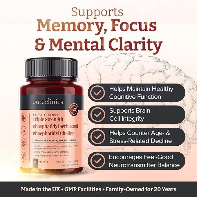 Triple Strength Phosphatydyl Serine and Phosphatidyl Choline x 60 Tablets