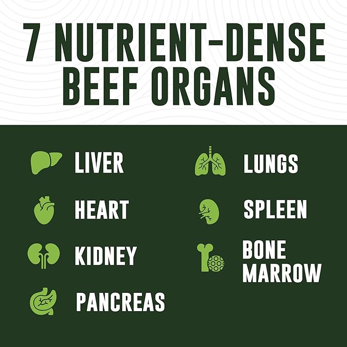 Left Coast Performance 25% IgG Colostrum Powder &amp Beef Organ Supplement - Bovine Wellness Bundle for Men and Women's Gut Health Energy Hormone Balance and Immune Support