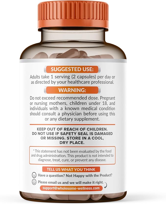 Wholesome Wellness Liposomal Vitamin C Capsules (200 Pills 1500mg Buffered) High Absorption Immune System &amp Collagen Booster High Dose Fat Soluble Immunity Support Ascorbic Acid Natural Vegan