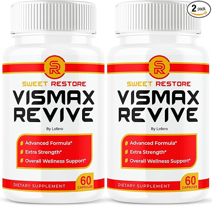 (2 Pack) Vismax Revive Capsules Vis Max Premium Eye &amp Vision Vitamin Supplement Pills - Natural Advanced Formula for Eyesight Visual Sight - Overall Wellness Support - Made in USA (120 Capsules)
