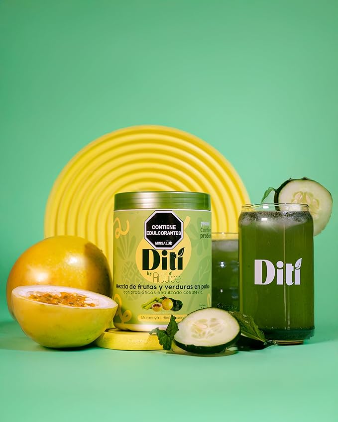DITI Green Juice Powder Mix 16 Servings (Maracuya)