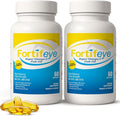 Fortifeye Omega 3 Fish Oil 120Count 1600 mg Made in Norway - High Potency rTG Form Supplement with EPA &amp DHA Triple Strength Fish Oil Softgels for Men Women No Fishy Aftertaste Natural Lemon Fl