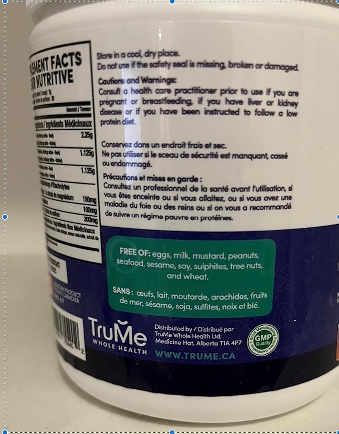 TruMe BCAA Powder with Electrolytes - Sugar Free Amino Acids Supplement - Apple Cider - Informed Sport Certified Post Workout Recovery - 30 Servings