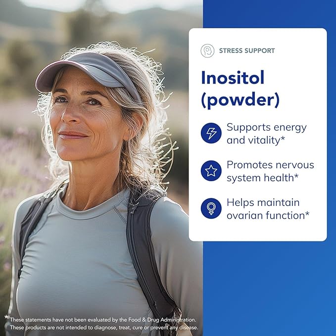 Pure Encapsulations Inositol (Powder) - Supplement to Support Energy Nervous System &amp Ovarian Function* - with Myo-Inositol - 8.8 Ounces