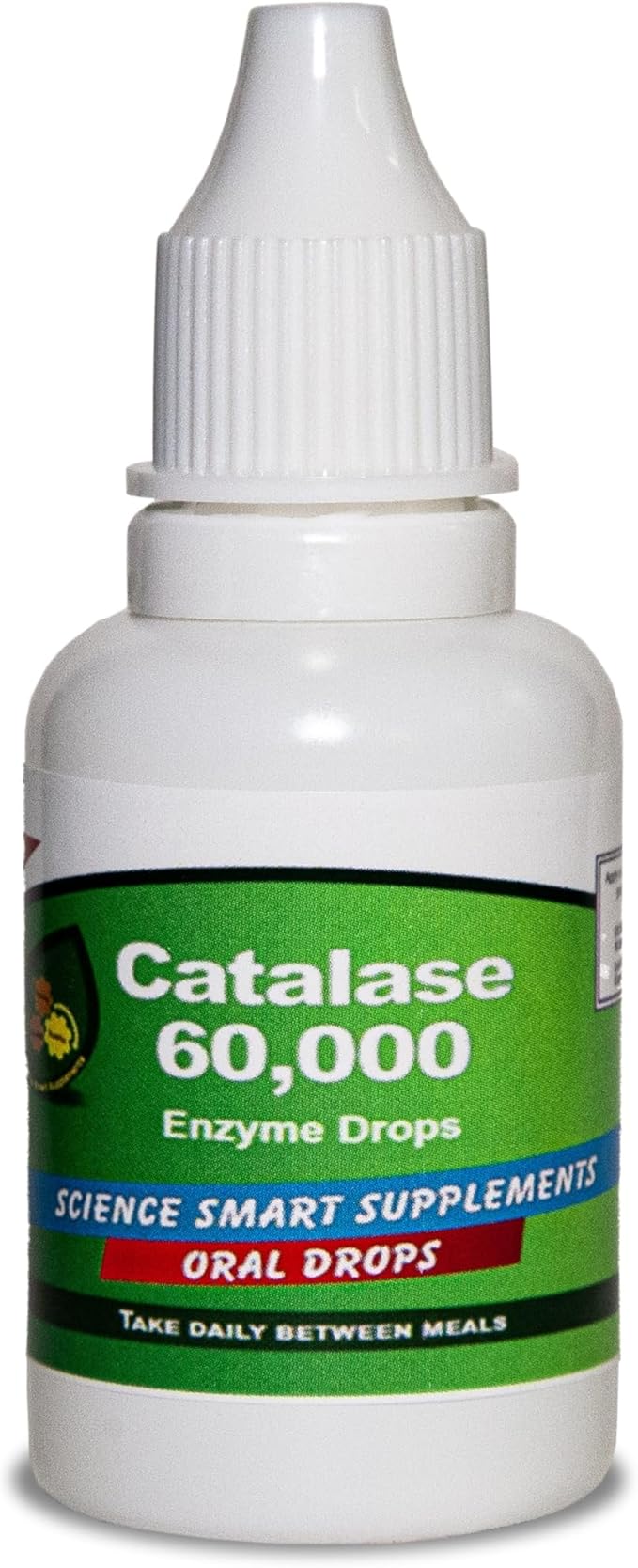 Catalase 60000 - Science Smart - Unique - Highest Potency Full Absorption Enzyme Supplement. 62 doses for 2 Months use. (20mL).