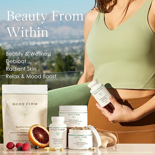 BODY FIRM Youthful Essence Gut Balancing Probiotic Support | 90 Servings
