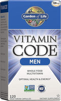 Garden of Life Omega 3 6 9 CoQ10 Antioxidant Raw Whole Food Nutrition Supplement &amp Vitamin Code Fruit Veggie Blend Probiotic Multivitamin for Men 120 Count