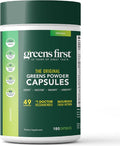 Greens First Phytonutrient Capsules - 49 Antioxidant-Rich Superfoods with Organic Fruits &amp Veggies Prebiotics Probiotics and Digestive Enzymes - 180 Capsules