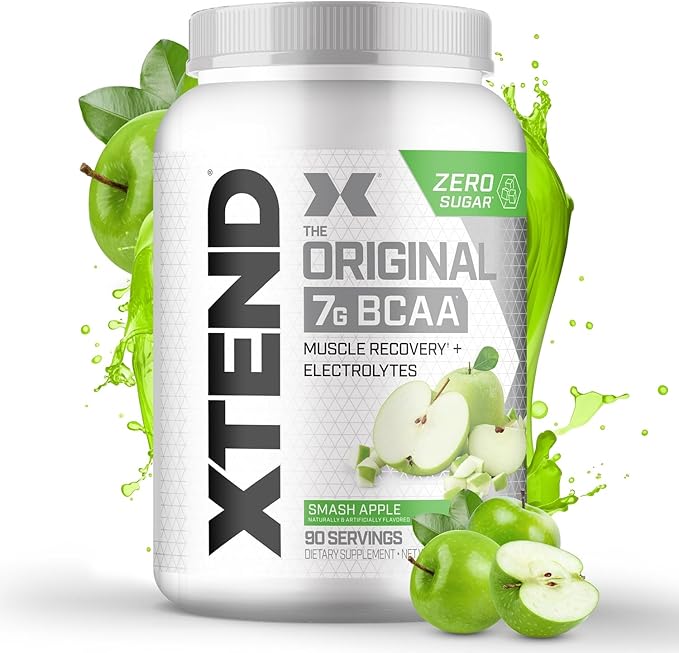 Scivation Xtend XTEND Original BCAA Powder 7g BCAA and 2.5g L-Glutamine Sugar Free Post Workout Muscle Recovery Drink with Amino Acids for Men &amp Women 90 Servings