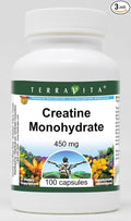 Creatine Monohydrate - 450 mg (100 Capsules ZIN: 510887) - 3 Pack