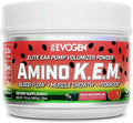 Evogen Amino K.E.M. - EAA &amp BCAA Powder Pump Volumizer | BCAAs Amino Acids Supplement for Blood Flow Muscle Growth &amp Hydration | Sour Watermelon | 30 Servings