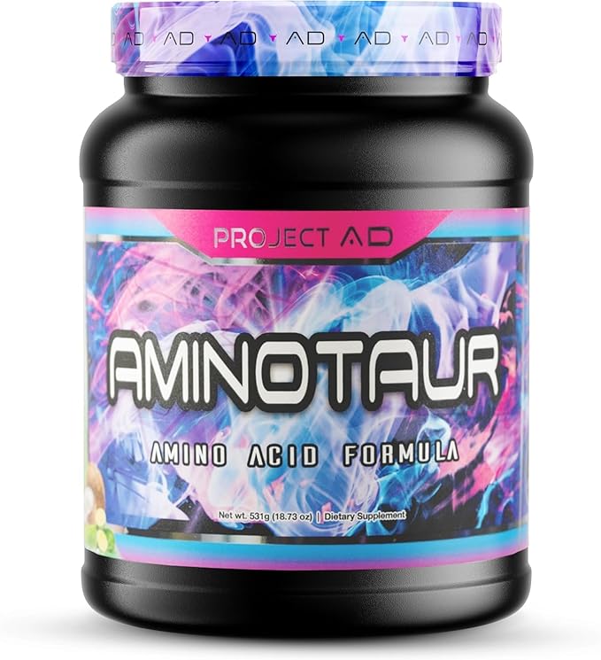 Project AD Aminotaur - Amino Acids with BCAAs Pre Workout Amino Energy BCAA Amino Acids Keto Friendly Coffee Extract Energy Powder (Fresh Squeezed Lemonade)