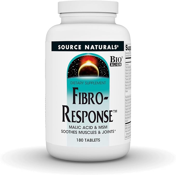 Source Naturals Fibro-Response Bio-Aligned Malic Acid &amp MSM180 Tablets