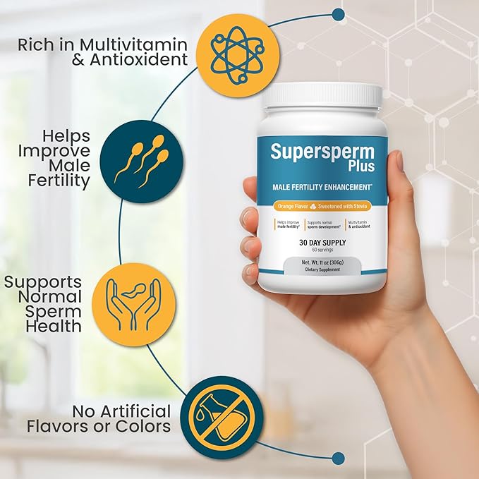 Male Fertility Supplement with L-Carnitine and L-Arginine Preconception Fertility Formula for Optimal Count &amp Healthy Volume Production1 Month Supply (60 doses) in Powder.