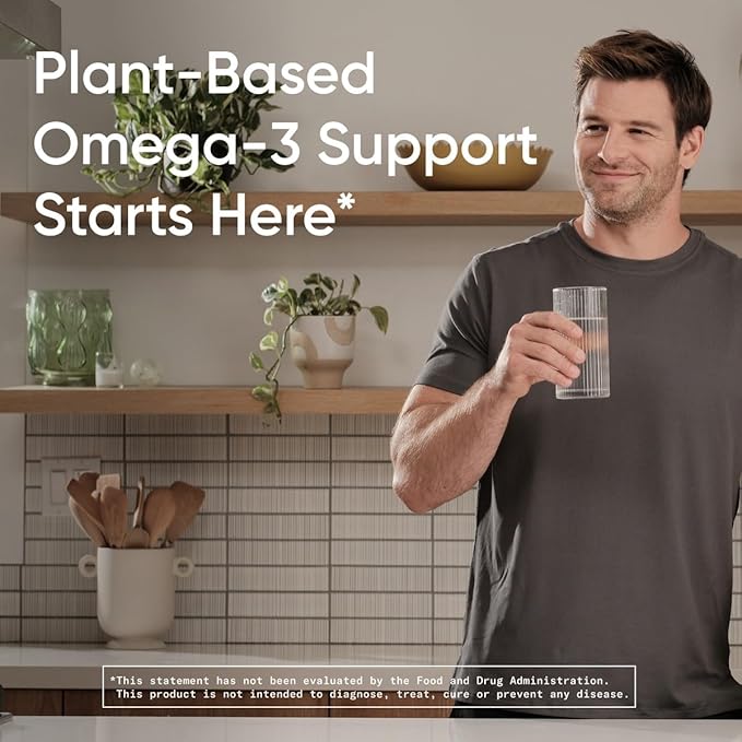 Sports Research Vegan Flaxseed Oil (1200mg) Herbal Supplement with Plant-Based ALA Omega 3 - Vegan Certified &amp Non-GMO Verified - Gluten Soy &amp Carrageenan Free (180 Veggie Softgels)