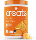 Create Creatine Monohydrate Gummies for Men &amp Women Boost Focus Strength and Endurance Anti-Melting Formula Vegan Gluten-Free Non-GMO 1.5g of Creatine per Gummy (Orange)